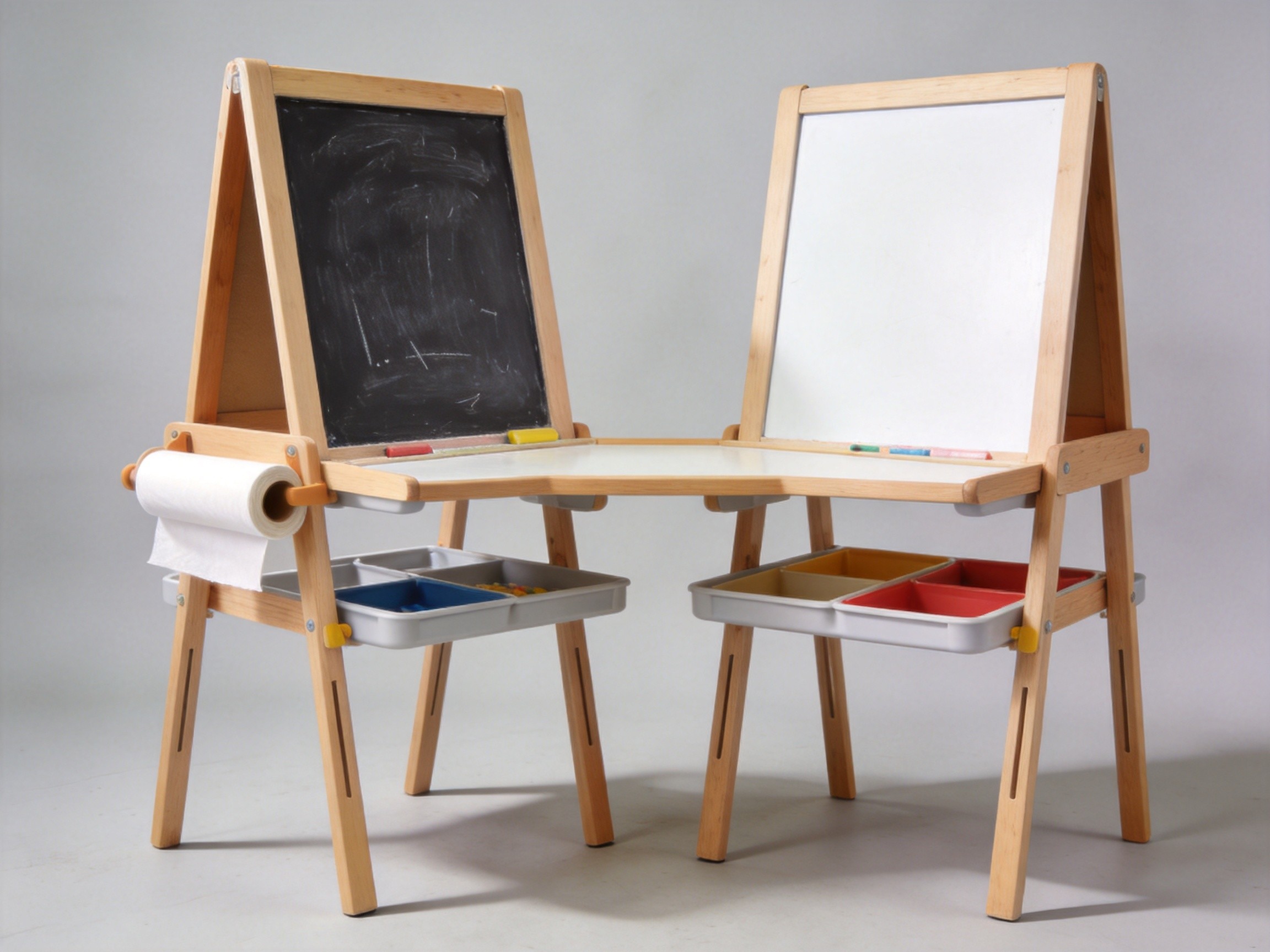 Double-Sided Kids Art Easel Table